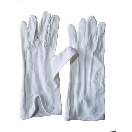 GUANTES BLANCOS CON 3 COSTURAS PARA DESFILE